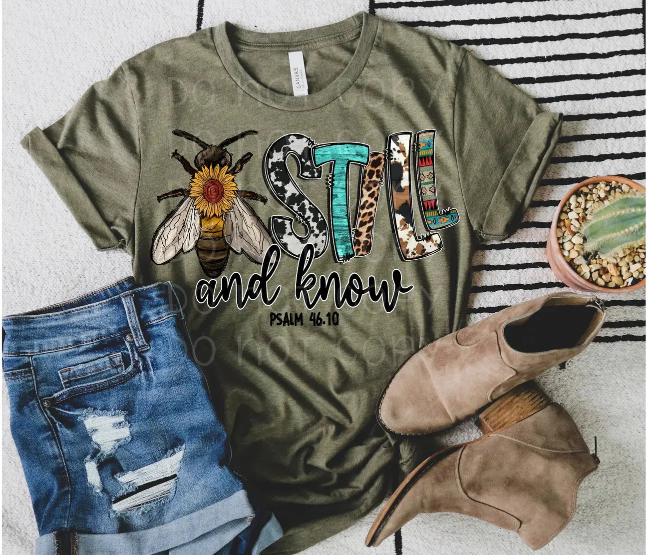 Bee Still and Know Graphic T-shirt The pink hound co boutique 