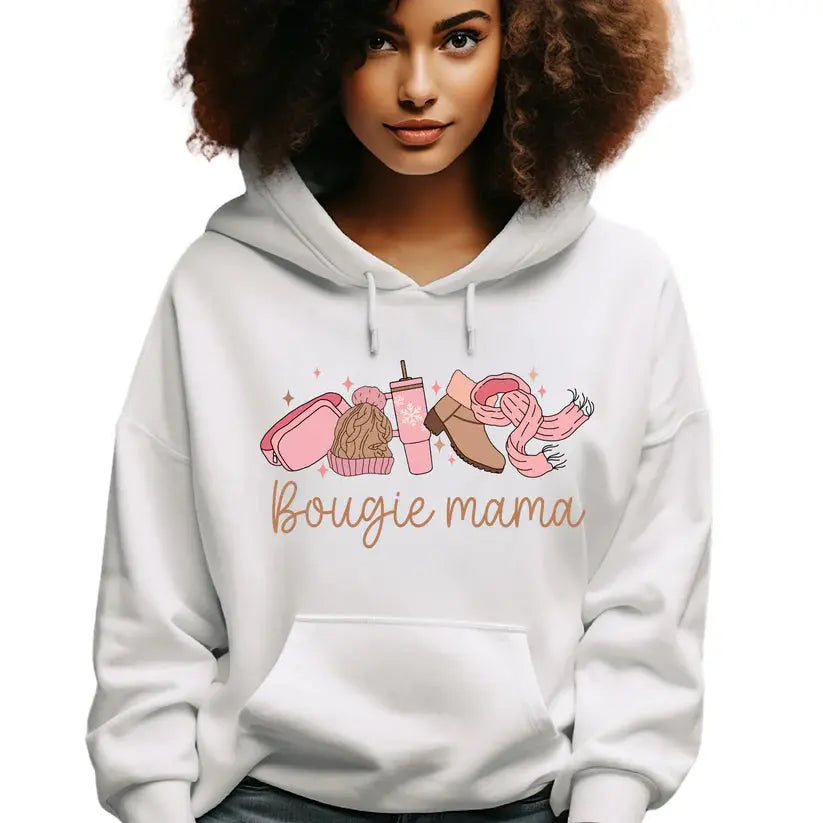 Bougie Mama Sweatshirt, Hoodie or T-Shirt The Pink Hound Boutique