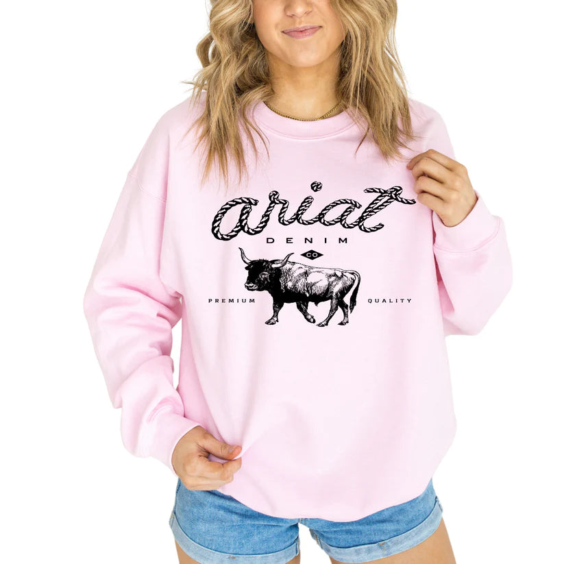 Ariat Denim Bull Brand Sweatshirt, Hoodie or T-Shirt